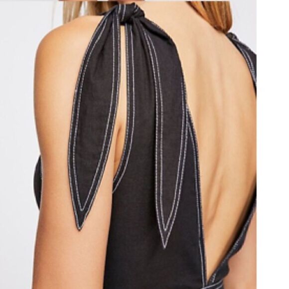 NWT MSRP $98 Free People London Town Tie-Strap Dress Women's Size 8 - Picture 5 of 12